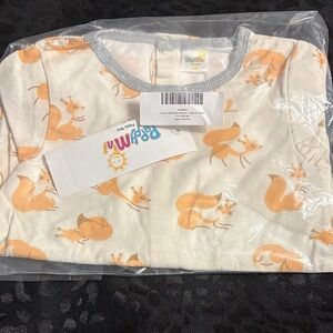 Adorable Fox Print Pajamas